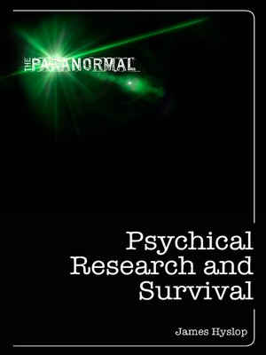 cover image of Psychical Research and Survival